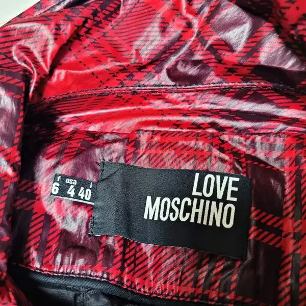 [BUNJANG] MOSCHINO Red Check Trench Coat / MOSCHINO  모스키노 레드체크 트렌치  한국매장판 MYR