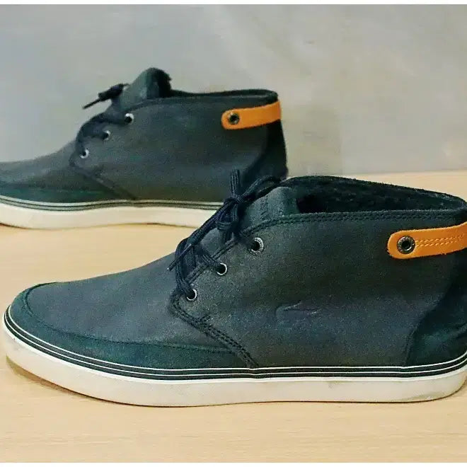 [BUNJANG] Lacoste Clavel 17 Shearling Leather Chukka Boots / 라코스테 CLAVEL 17 양털 레더 처카 부츠 (UK8/270mm)
