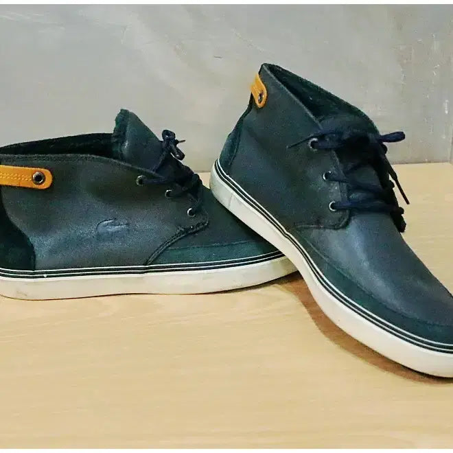 [BUNJANG] Lacoste Clavel 17 Shearling Leather Chukka Boots / 라코스테 CLAVEL 17 양털 레더 처카 부츠 (UK8/270mm)