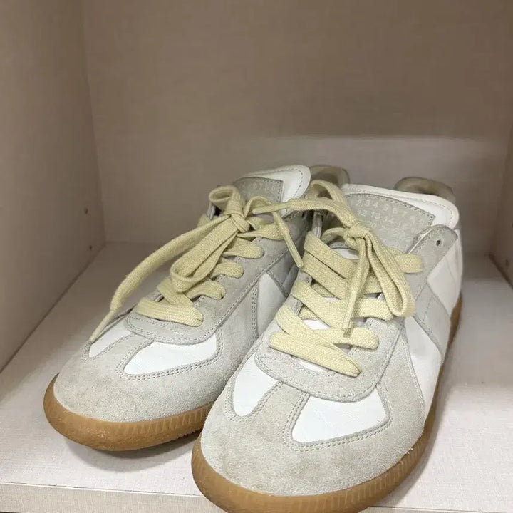 [BUNJANG] Maison Margiela German Army Sneakers White/Gray / 마르지엘라 독일군 스니커즈 화이트/그레이