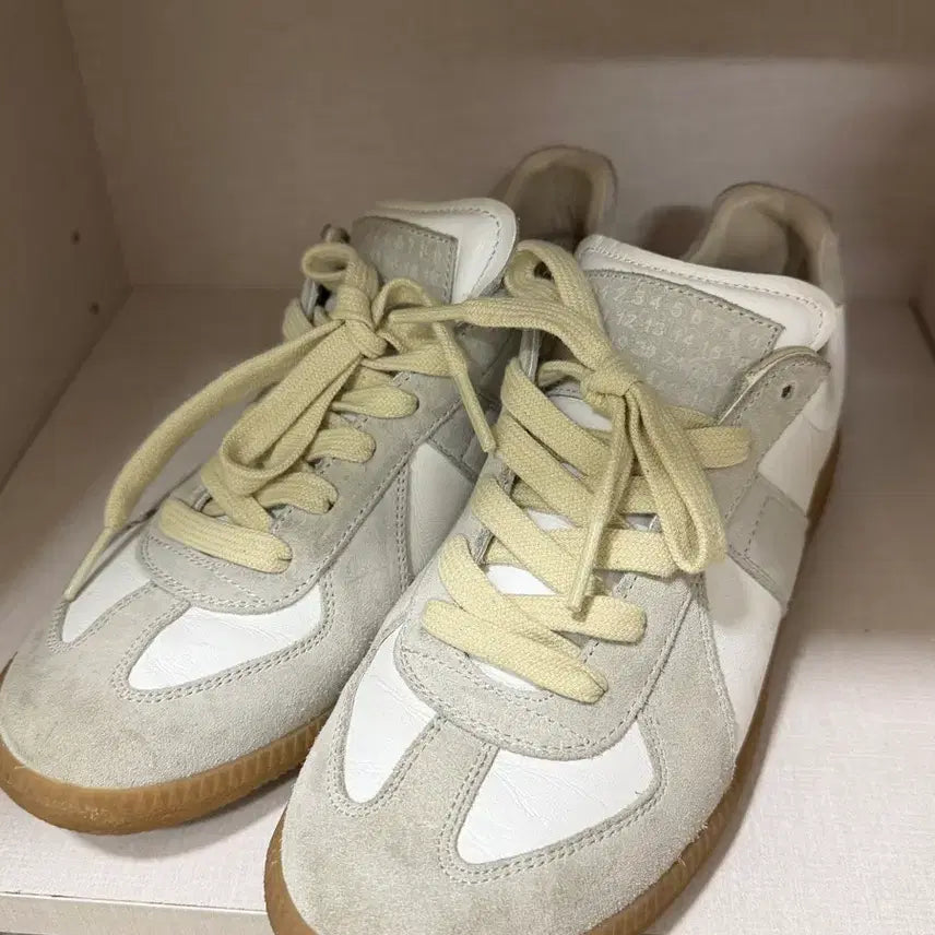 [BUNJANG] Maison Margiela German Army Sneakers White/Gray / 마르지엘라 독일군 스니커즈 화이트/그레이