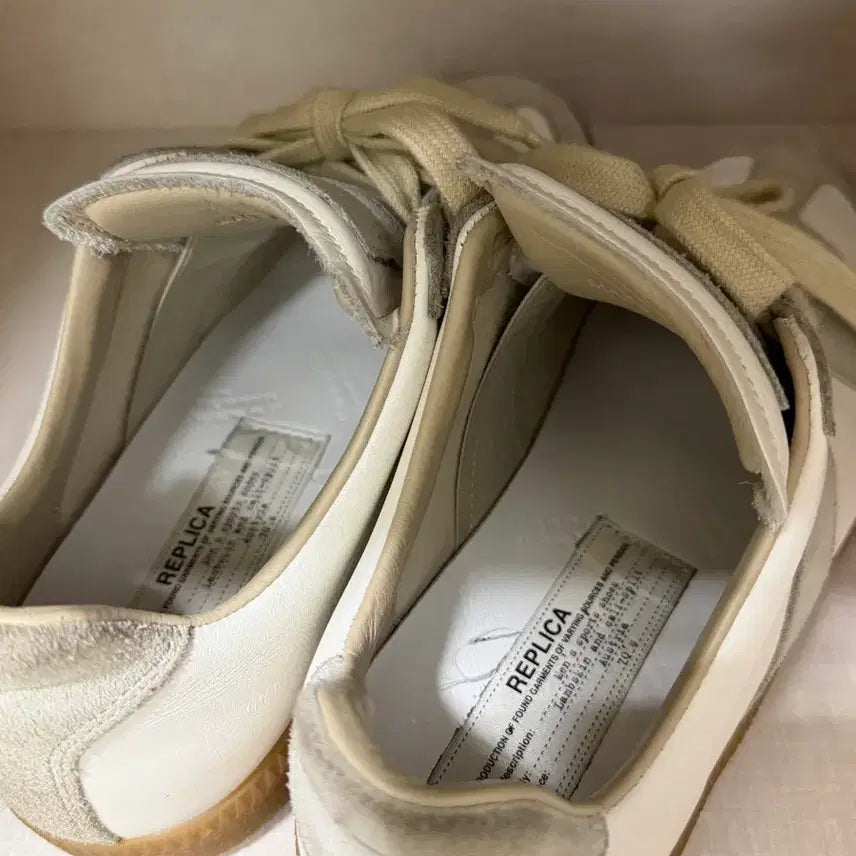 [BUNJANG] Maison Margiela German Army Sneakers White/Gray / 마르지엘라 독일군 스니커즈 화이트/그레이