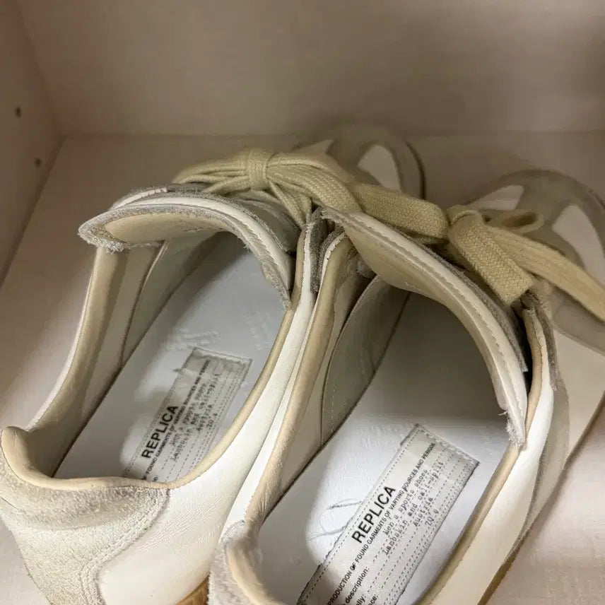 [BUNJANG] Maison Margiela German Army Sneakers White/Gray / 마르지엘라 독일군 스니커즈 화이트/그레이