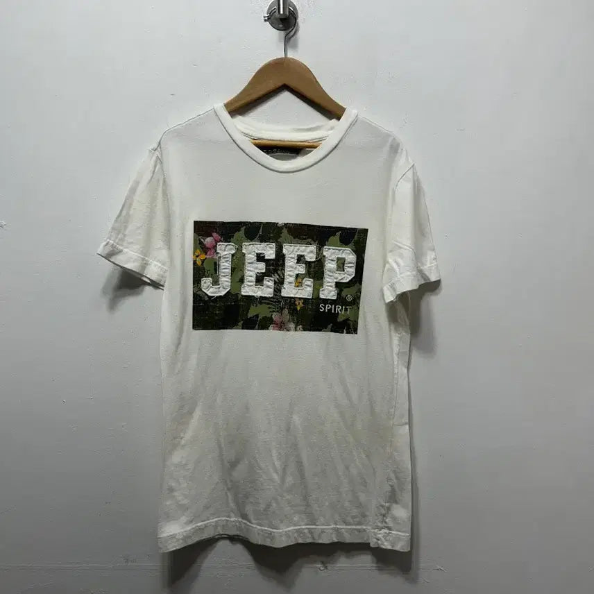 [BUNJANG] Jeep White Short Sleeve T-shirt (M) / Jeep 지프 화이트 반팔 티셔츠 M