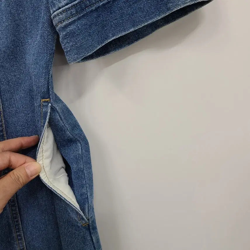 [BUNJANG] SJYP Denim Short Sleeve Dress - Alice - M / SJYP 데님 반팔 원피스/2021ss/M/앨리스/562