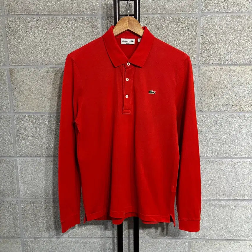 [BUNJANG] Lacoste Slim Fit Long Sleeve T-Shirt / 라코스테 슬림핏 긴팔티 L(ng587 티셔츠 카라