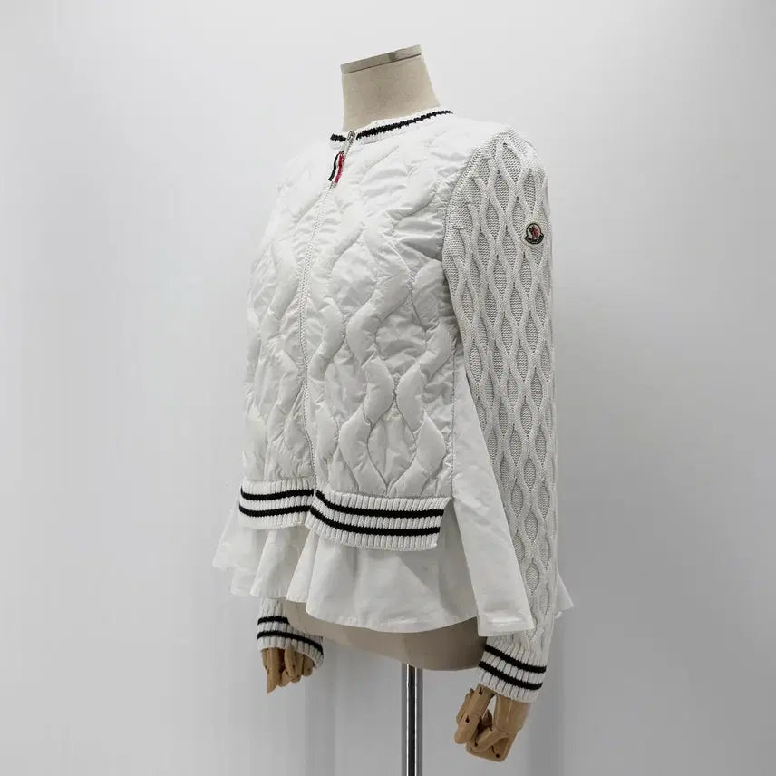 [BUNJANG] Moncler Kids Knit Padded Zip Jacket 12Y / [백화점구매] 몽클레르 몽클레어 키즈 니트 패딩 집업 자켓 12y