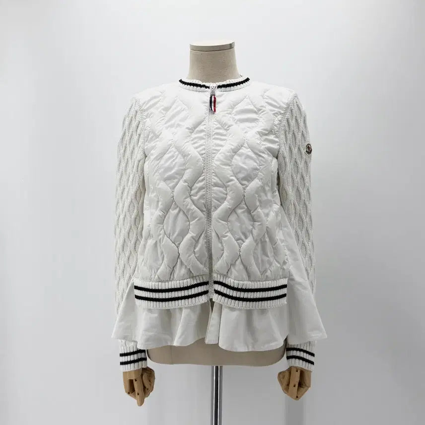 [BUNJANG] Moncler Kids Knit Padded Zip Jacket 12Y / [백화점구매] 몽클레르 몽클레어 키즈 니트 패딩 집업 자켓 12y