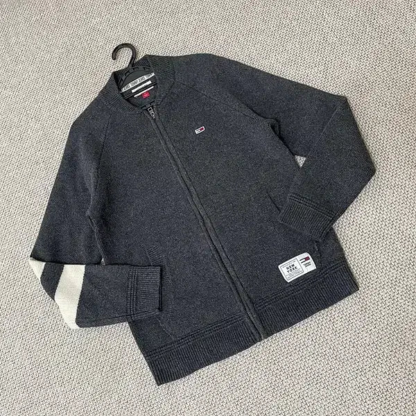 [BUNJANG] Tommy Hilfiger Blouson Knit Zip-up Jacket / S 타미힐피거 블루종 니트 집업 자켓 N.6362