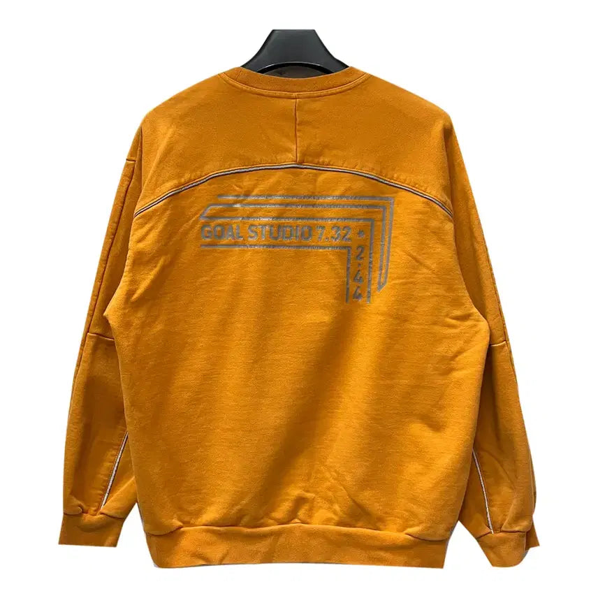 [BUNJANG] Goal Studio Back Logo Scotch Line Sweatshirt (L) / 골스튜디오 백로고 스카치라인 스웻 맨투맨 L