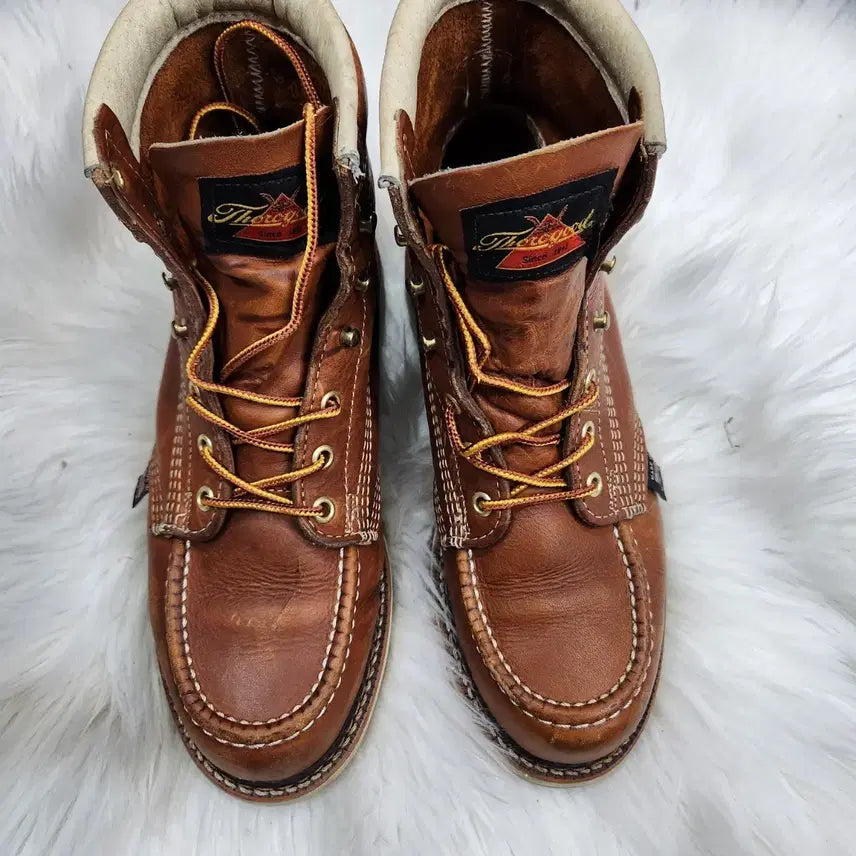 [BUNJANG] Thorogood Moc Toe Work Boots Brown / Thorogood 소로굿 목토 워커 부츠 브라운 6 1/2