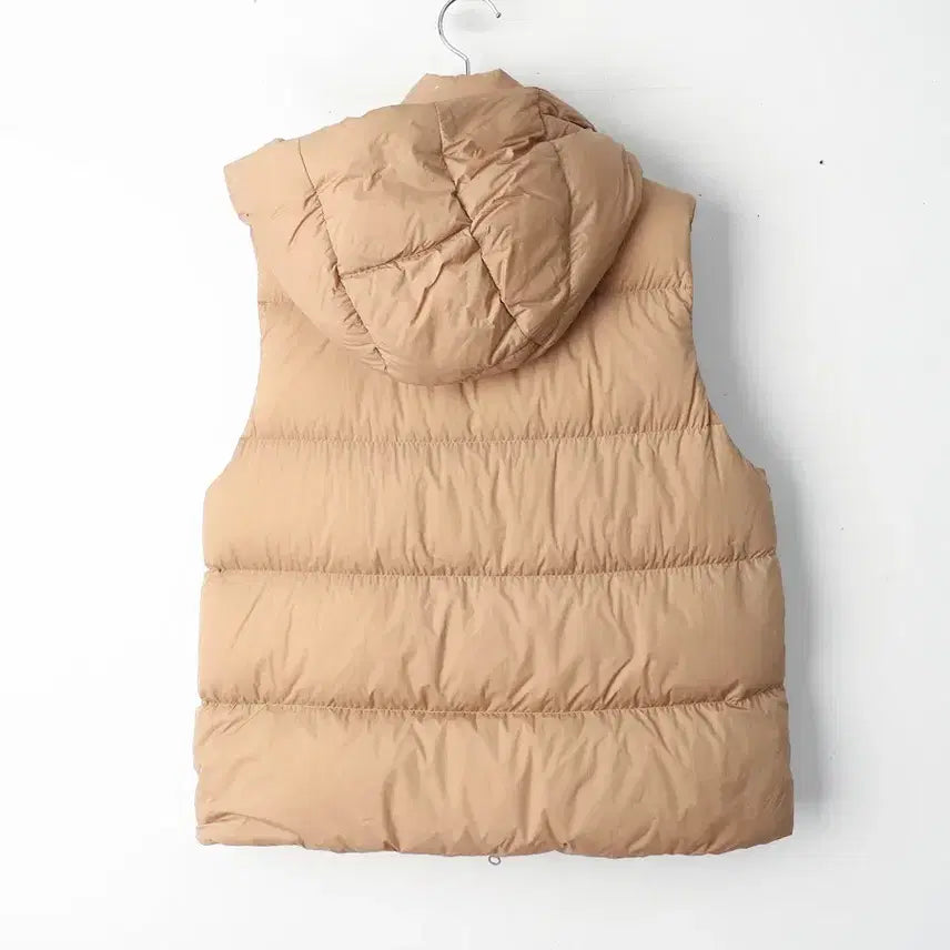 [BUNJANG] Uniqlo Ultra Light Down Vest Beige L / 77/유니클로 울트라라이트 다운 조끼