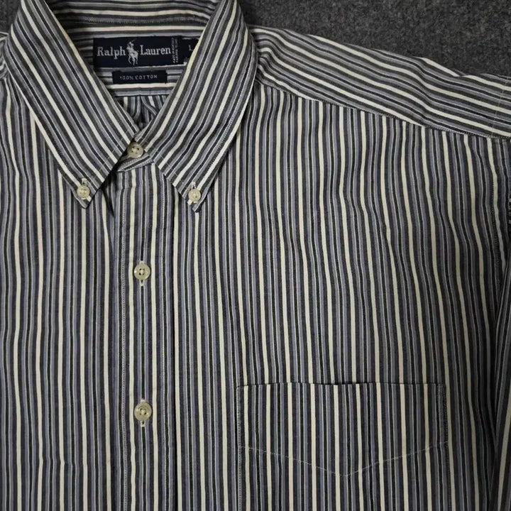 [BUNJANG] Polo Ralph Lauren Striped Shirt / 폴로 랄프로렌 스프라이트 셔츠(급처)
