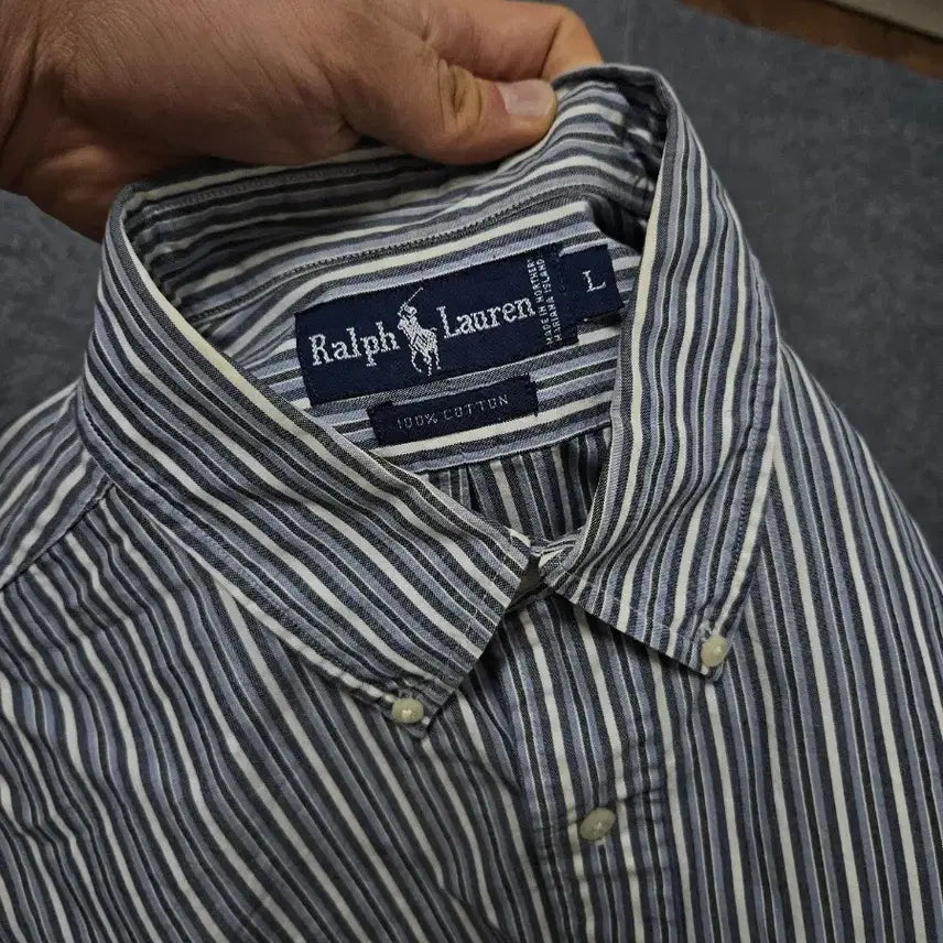 [BUNJANG] Polo Ralph Lauren Striped Shirt / 폴로 랄프로렌 스프라이트 셔츠(급처)