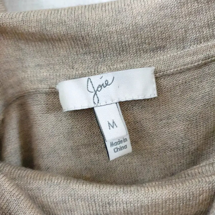 [BUNJANG] JOIE Cashmere Turtleneck Knit Sweater Beige / JOIE 캐시미어 가오리핏 터틀넥니트 66 베이지 M