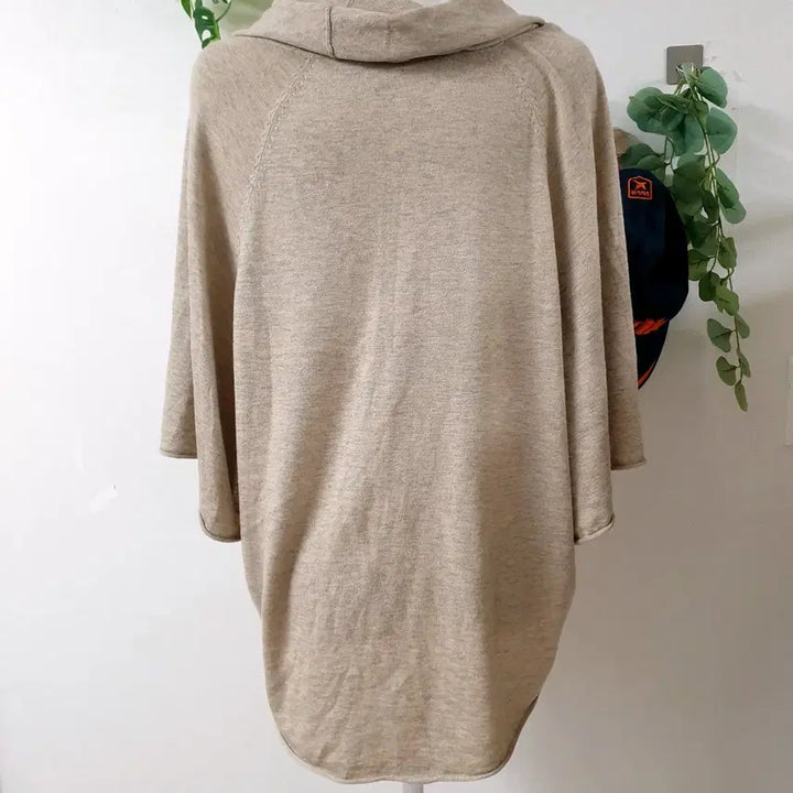 [BUNJANG] JOIE Cashmere Turtleneck Knit Sweater Beige / JOIE 캐시미어 가오리핏 터틀넥니트 66 베이지 M