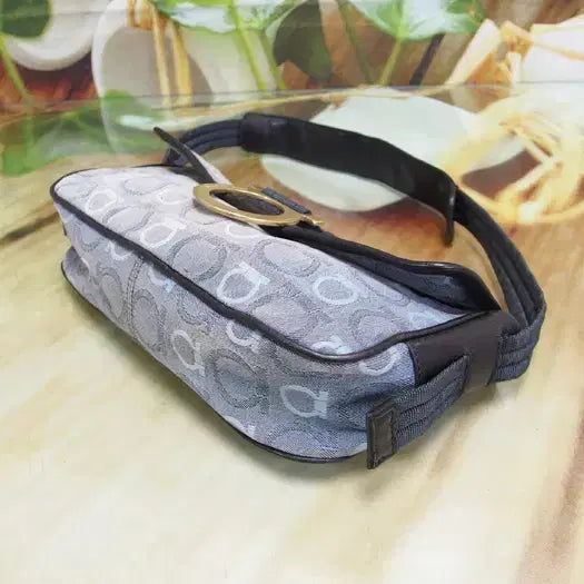 [BUNJANG] Salvatore Ferragamo Mini Bag Jacquard Leather Handbag / 구제토토 페라가모 미니백 정품 중고가방 명품 61003