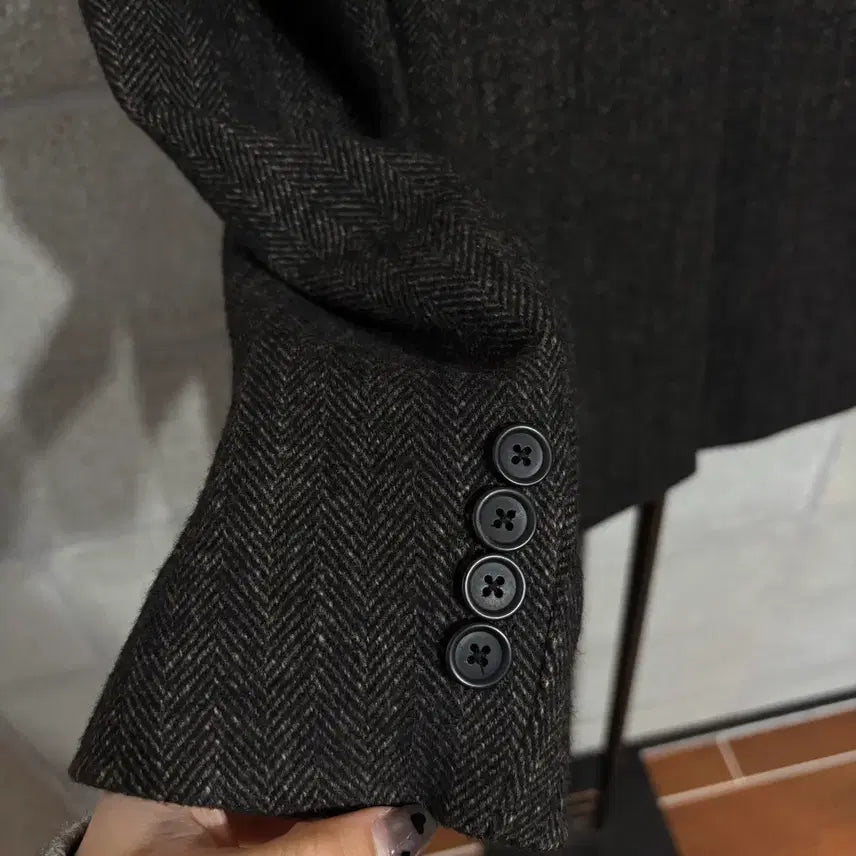 [BUNJANG] Giordano Herringbone Tweed Blazer / 지오다노 헤리스트위드 블레이저 M(nj393 자켓
