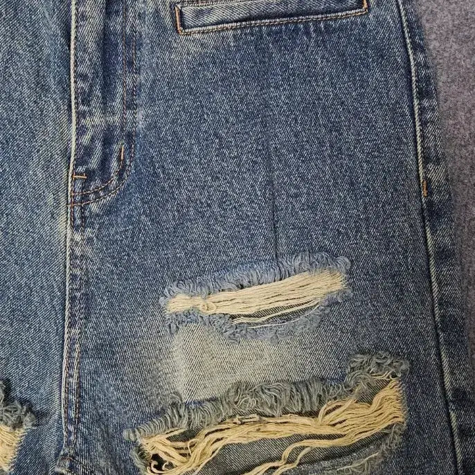 [BUNJANG] 24ANS Distressed Ripped Jeans Pants / 24ANS 디스트로이드 펑키 찢청 팬츠(급처)
