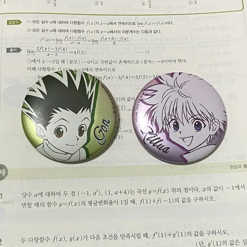 [BUNJANG] Hunter x Hunter Gon Killua Can Badge Bundle Set / 일괄 헌터헌터 헌헌 곤 키르아 캔뱃지 양도