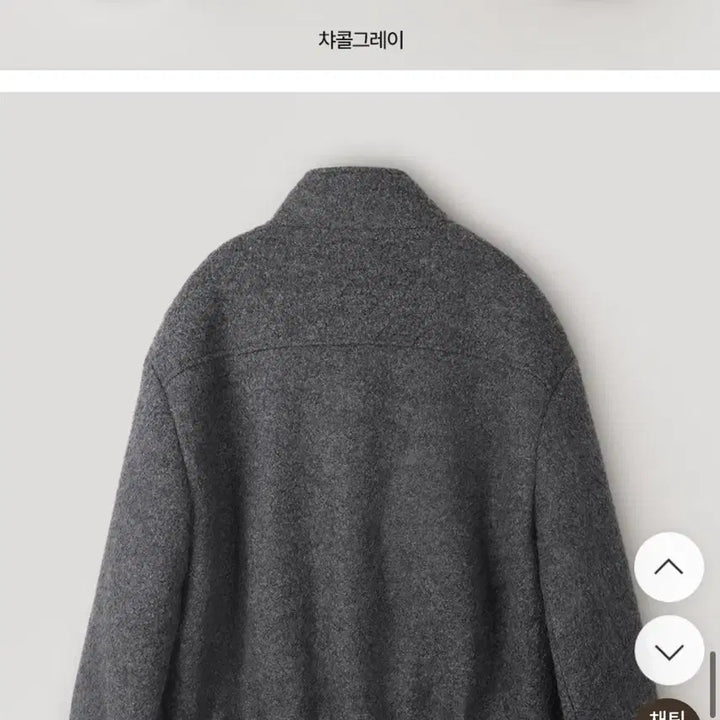 [BUNJANG] Slowand Mode Simple Hidden Button Blouson Coat Charcoal Gray / 슬로우앤드 모드심플 히든단작 블루종코트 차콜그레이