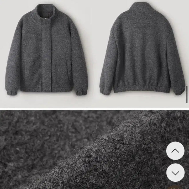 [BUNJANG] Slowand Mode Simple Hidden Button Blouson Coat Charcoal Gray / 슬로우앤드 모드심플 히든단작 블루종코트 차콜그레이