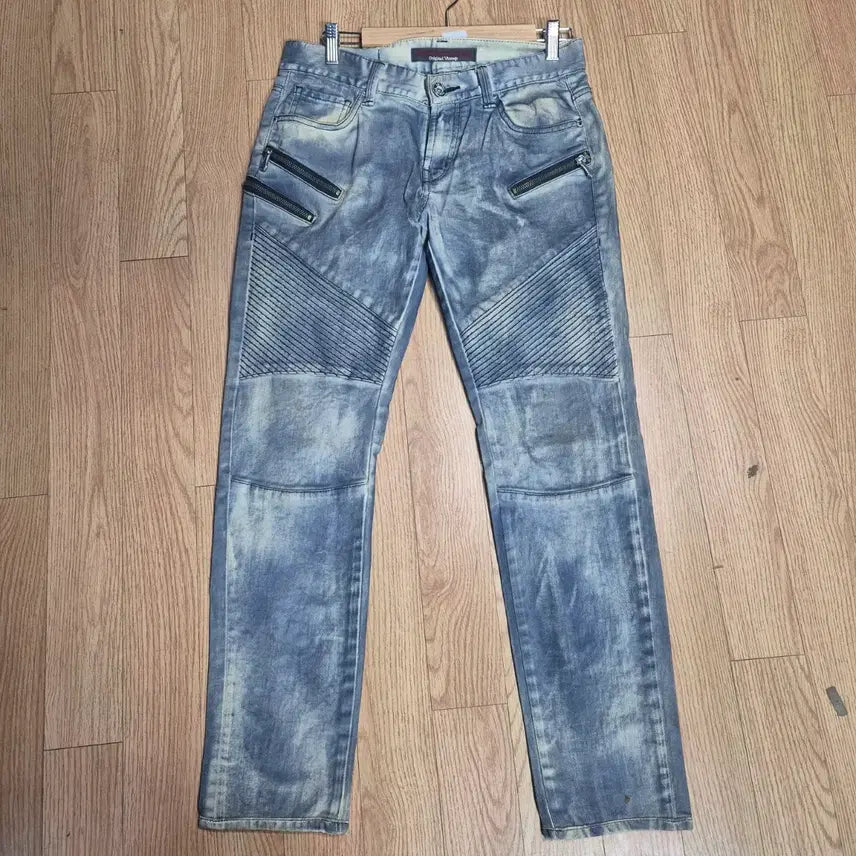 [BUNJANG] Buckaroo Washed Denim Jeans / 버커루 워싱(남여공용)디스 데님 바지 라이더진 스타일