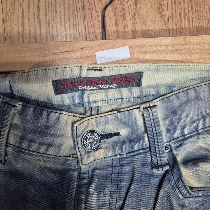 [BUNJANG] Buckaroo Washed Denim Jeans / 버커루 워싱(남여공용)디스 데님 바지 라이더진 스타일