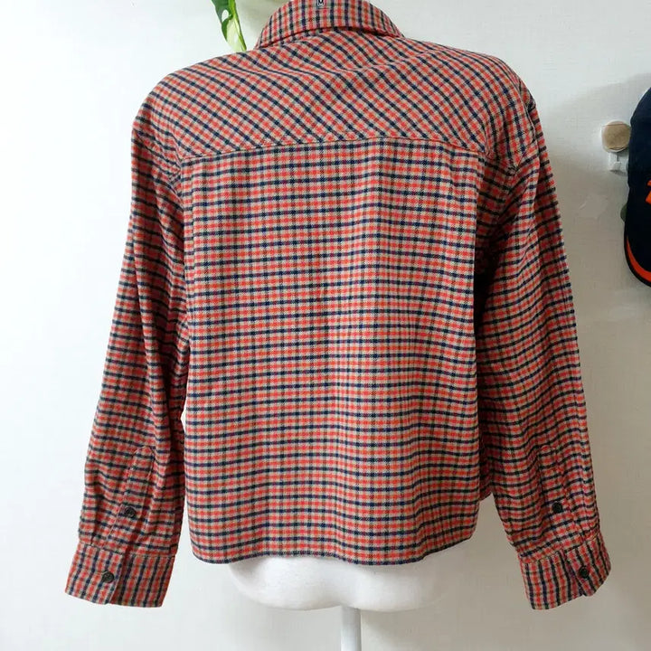 [BUNJANG] Uniqlo Checked Shirt Red M / 유니클로 보들 잔체크셔츠 66 레드 M