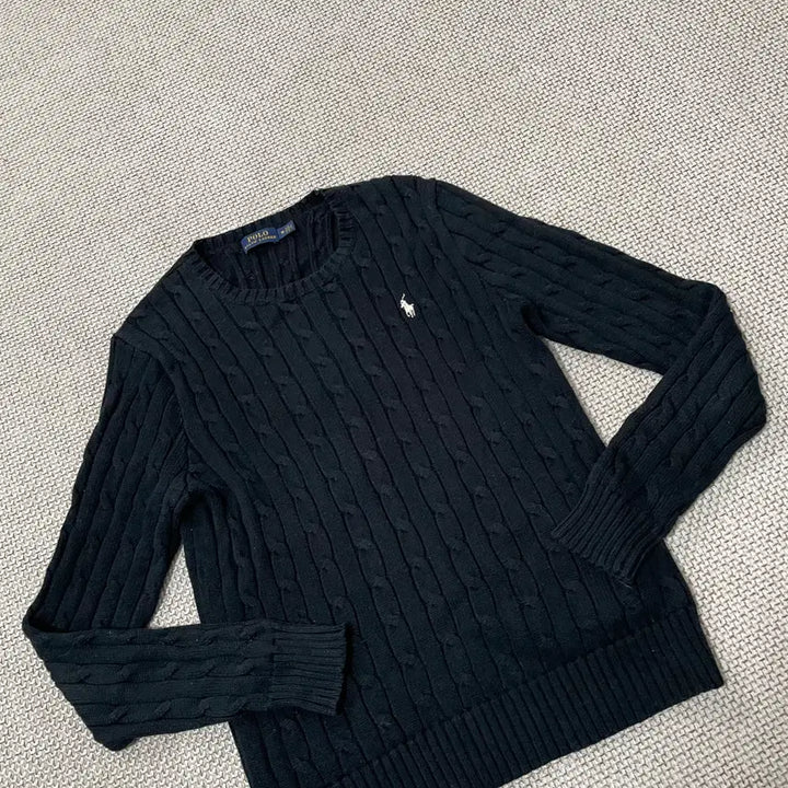 [BUNJANG] Polo Ralph Lauren Cable Knit Sweater / M 폴로 랄프로렌 꽈배기 여성 니트 N.9657