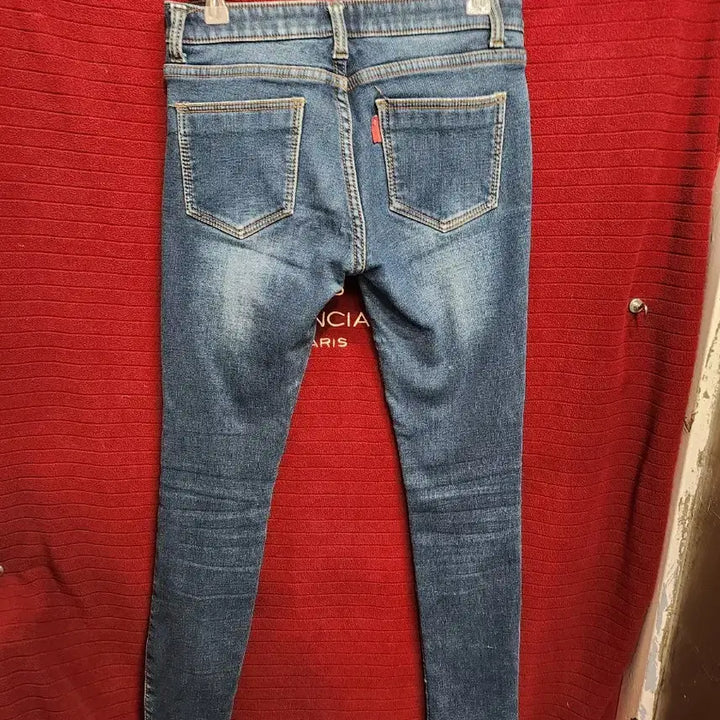 [BUNJANG] Skinny Fleece-Lined Denim Jeans / [26]청바지 스키니기모 데님 바지 스판있음