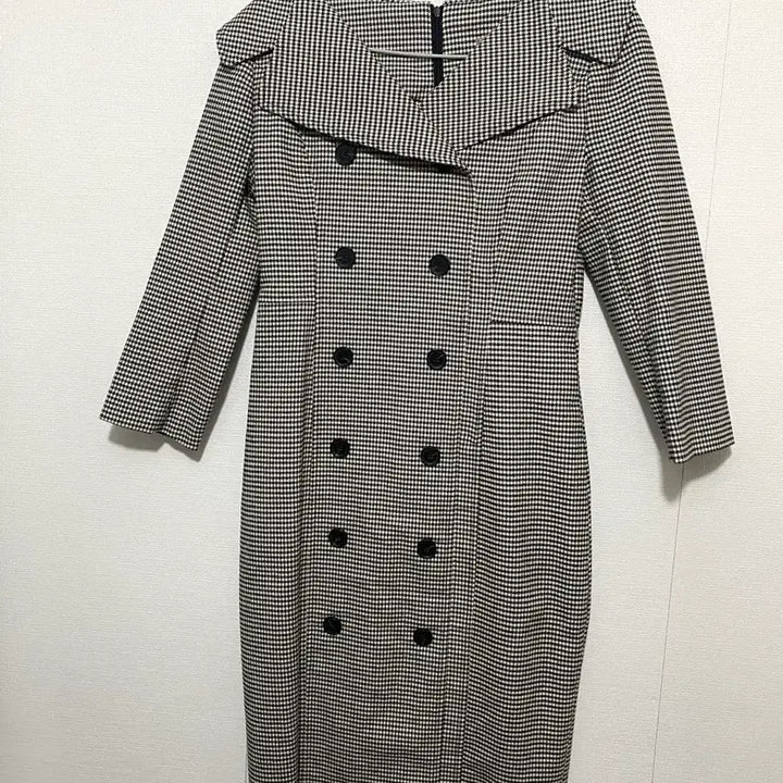 [BUNJANG] Glow Nymph Handburn Checkered Dress / 글로우앤님프 핸번 원피스
