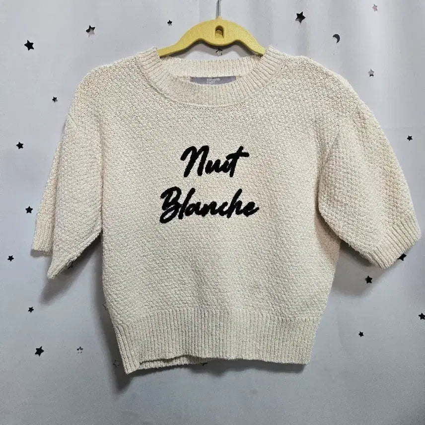 [BUNJANG] 8 Seconds Ivory Knit Top / 에잇세컨즈 반팔 니트 아이보리 S