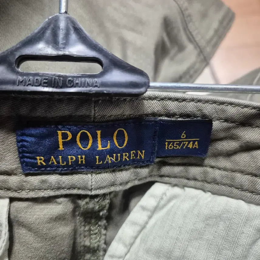 [BUNJANG] Polo Ralph Lauren Khaki Cargo Pants / 폴로 랄프로렌 (남여공용)카키색 지퍼 디테일 카고 바지