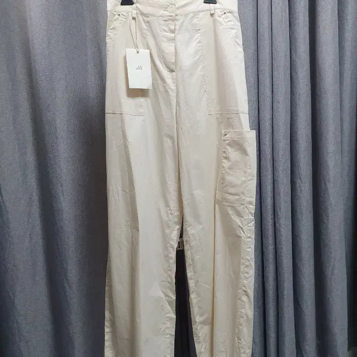 [BUNJANG] L Cream Pocket Wide Banding Long Pants / L크림 포켓 와이드 밴딩 롱팬츠