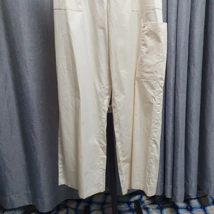 [BUNJANG] L Cream Pocket Wide Banding Long Pants / L크림 포켓 와이드 밴딩 롱팬츠