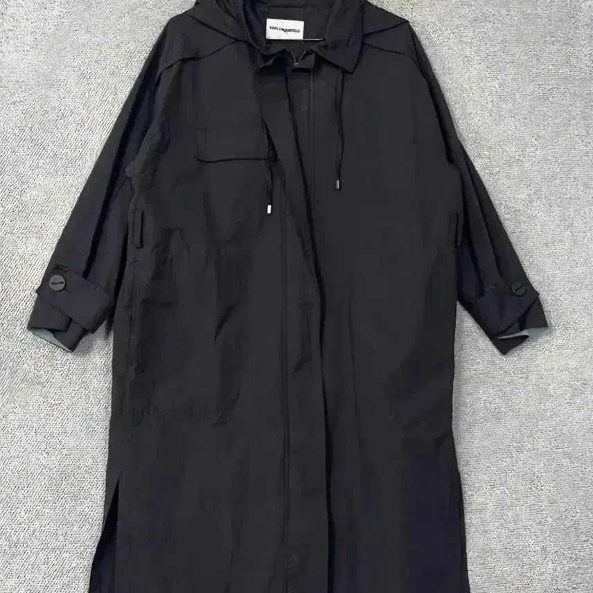 [SOLD OUT] 칼라거펠트 후드 야상 트렌치코트예요