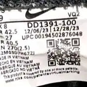 [BUNJANG] Nike Dunk Low Panda Black/White Sneakers 270mm / 나이키 덩크 로우 범고래 블랙/ 화이트 운동화 270mm