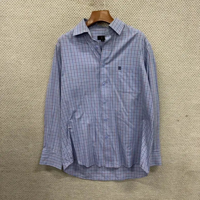 [BUNJANG] Daks Casual Embroidered Logo Long Sleeve Shirt / 닥스 캐주얼 자수로고 긴팔 셔츠 100 A07223