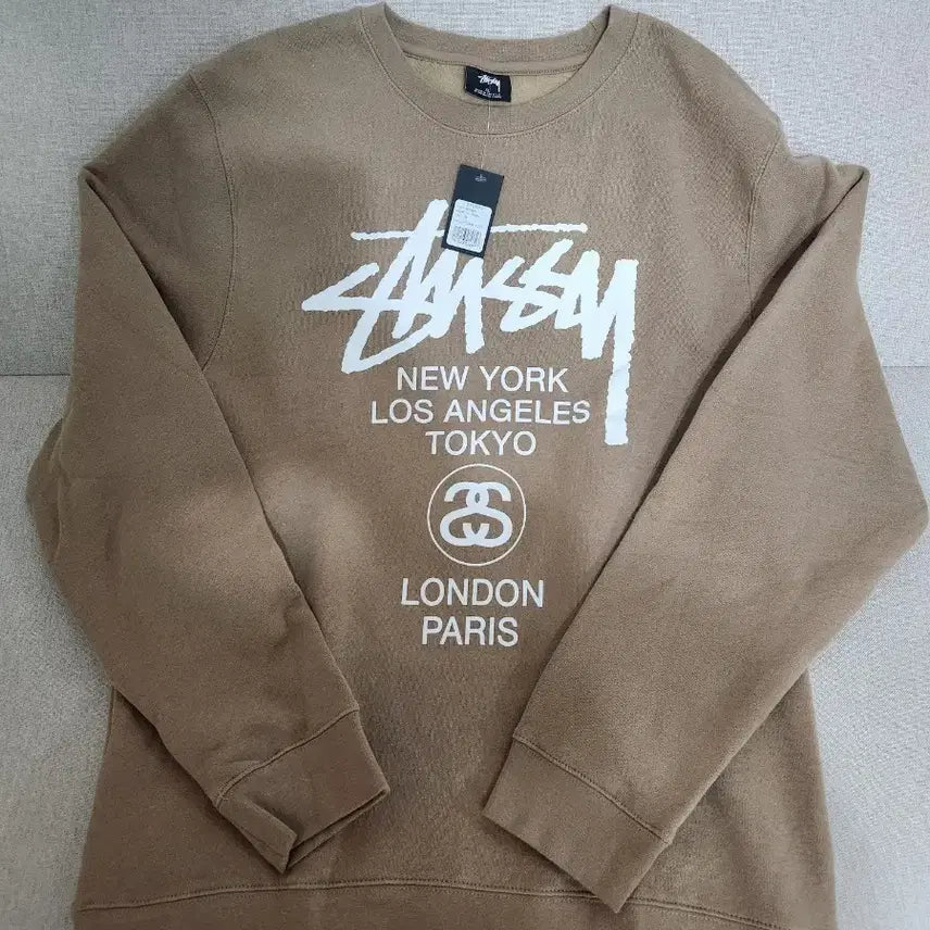 [BUNJANG] Stussy World Tour Sweatshirt XL / 스투시 월드 투어 맨투맨 XL 새상품(기모)