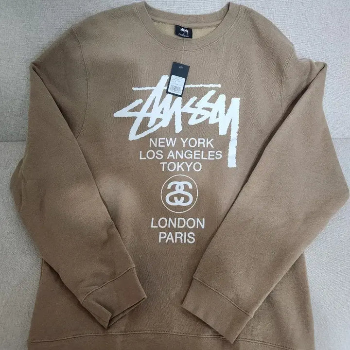 [BUNJANG] Stussy World Tour Sweatshirt XL / 스투시 월드 투어 맨투맨 XL 새상품(기모)