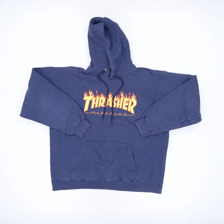 [BUNJANG] L Thrasher Fleece Hoodie / L 트레셔 기모 후드티 0310H1