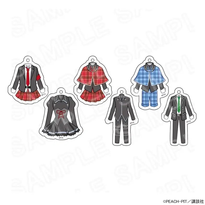 [BUNJANG] Character Chage! School Uniform Acrylic Keyholder - Amu, Utau, Souma / 캐릭캐릭체인지 교복 모티브 키홀더 캐캐체 키링 아무 세라 소마 굿즈