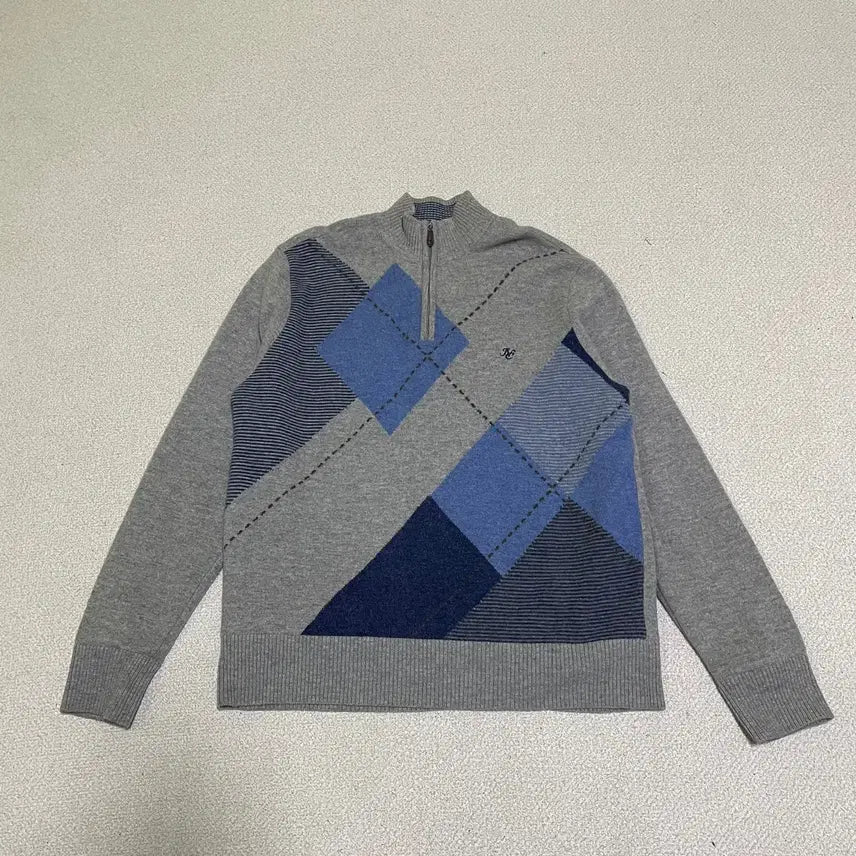 [BUNJANG] XL Indian Windproof Half-Zip Knit Sweater / XL 인디안 방풍 반집업 니트 N.2078