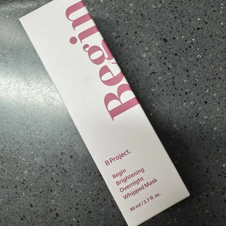 [SOLD OUT] 새상품) 비프로젝트 비긴 브라이트닝 생크림 수면팩