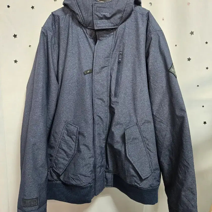 [BUNJANG] Hollister Hooded Padded Jumper Navy 2XL / 홀리스터 후드 패딩 점퍼 네이비 2XL