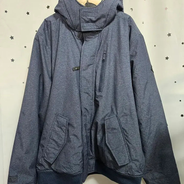 [BUNJANG] Hollister Hooded Padded Jumper Navy 2XL / 홀리스터 후드 패딩 점퍼 네이비 2XL