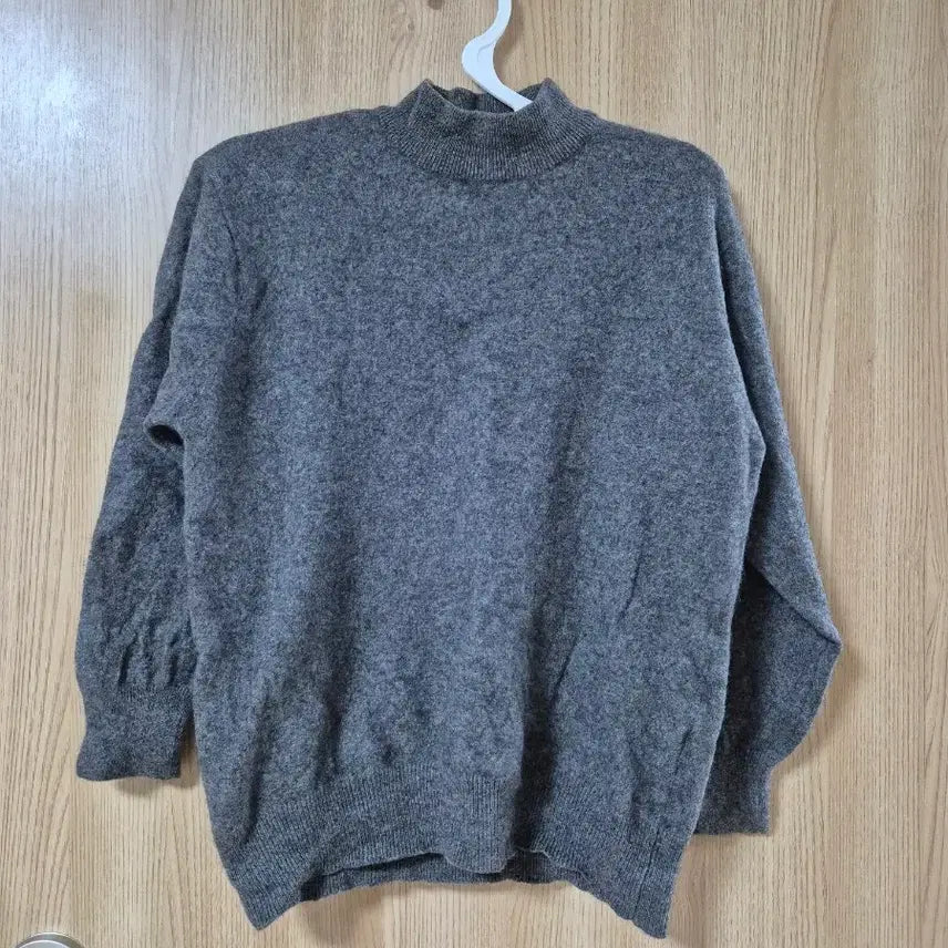 [BUNJANG] Cashmere Turtleneck Sweater - Gray / 회색 목폴라 캐시미어 니트 스웨터 M사이즈