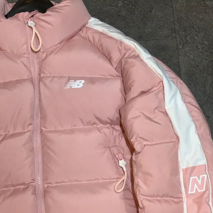 [BUNJANG] New Balance Goose Down Puffer Jacket Pink N Logo Size S / 뉴발란스 여성 구스다운 핑크 패딩 점퍼 N로고 S사이즈