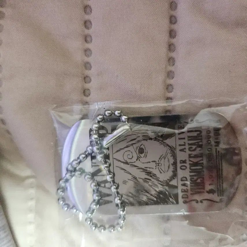 [BUNJANG] One Piece Sanji Wanted Poster Dog Tag / 원피스 상디 수배서 군번줄